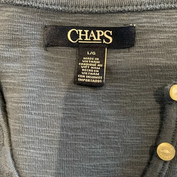 Chaps ladies, short sleeve, Henley style tee - Picture 5 of 6